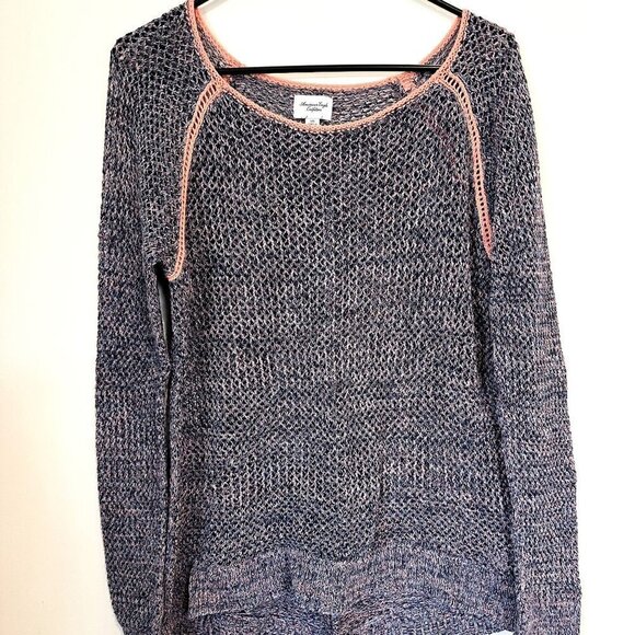 American Eagle Crochet Knit Sweater - Large - Picture 3 of 5